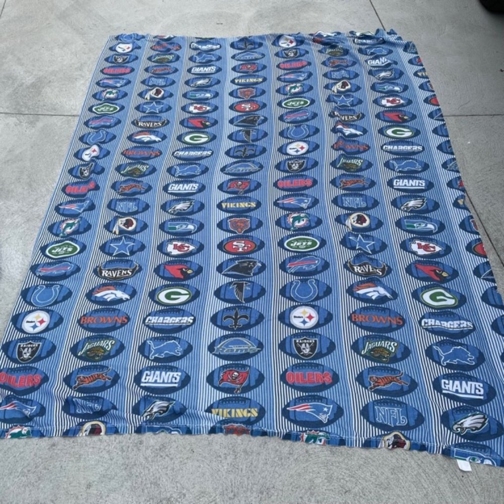 The Bibb Company Vintage NFL Logo Flat Twin Sheet